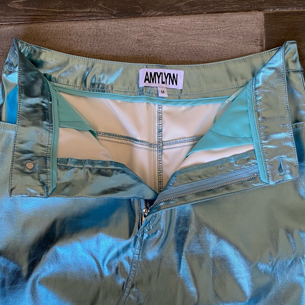 Lupe metallic light blue skirt - Picture 7 of 7